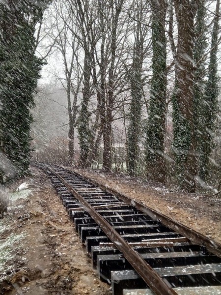 036 Am Mittwoch den 15.3. setzt Petrus dem ganzen die Krone auf. Dichtes Schneetreiben!<br />Foto Franzi S.